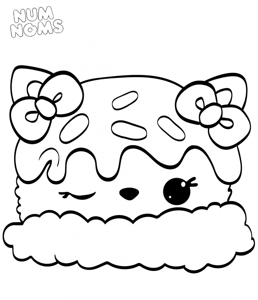 Num Noms Colouring Pages Sara Strawberry