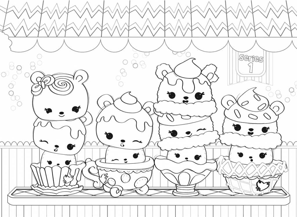 Num Noms Series 1 Coloring Pages