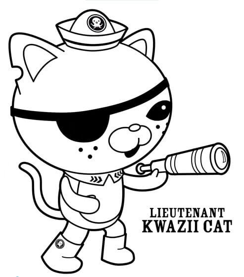 Octonauts Coloring Pages Kwazii Cat