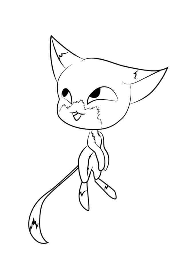 Plagg From Miraculous Ladybug Coloring Page