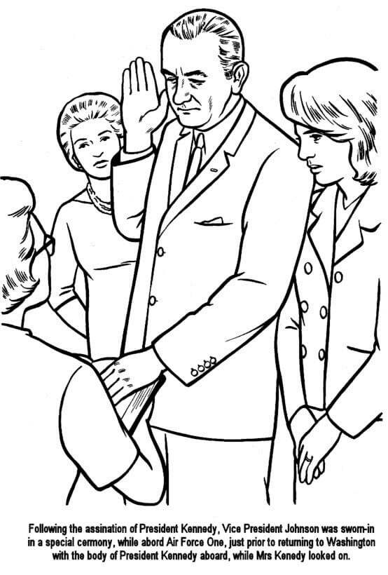 President Coloring Pages With Facts