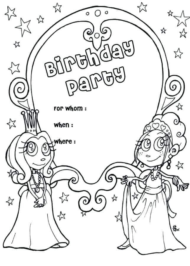 25 Free Printable Happy Birthday Coloring Pages