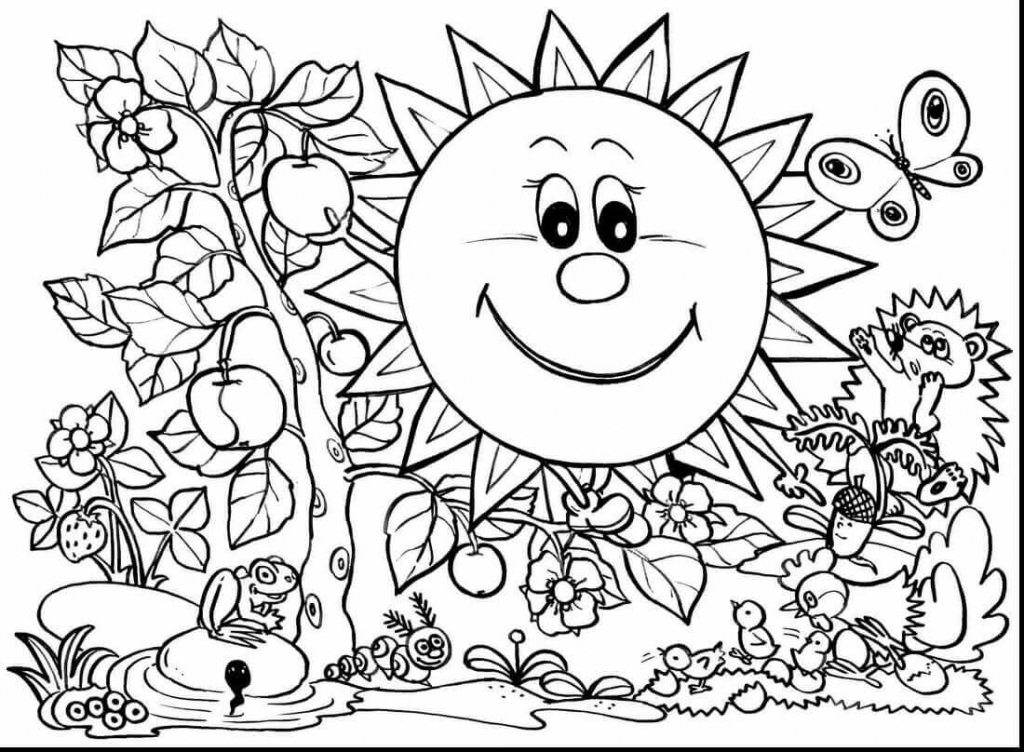 Printable Spring Coloring Pages