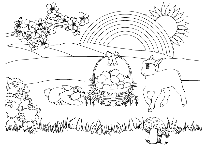 Printable Spring Colouring Sheets