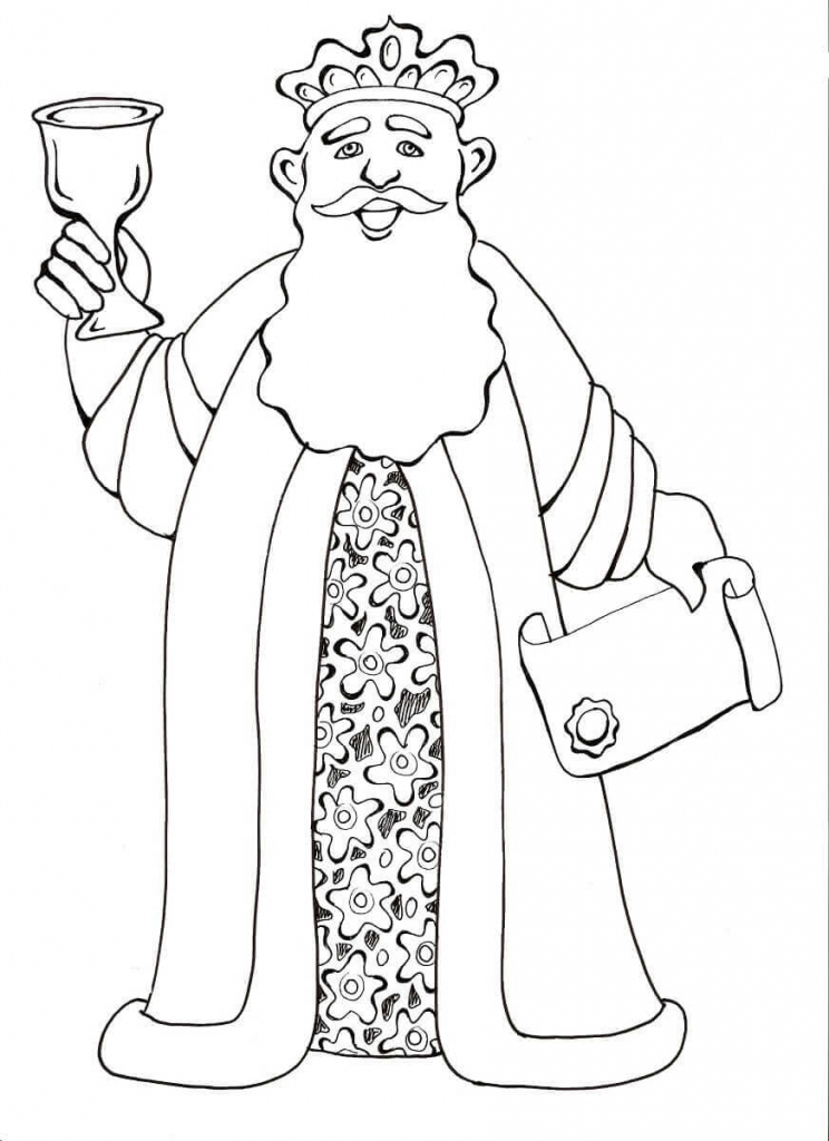 Purim Characters Coloring Pages Achashverosh