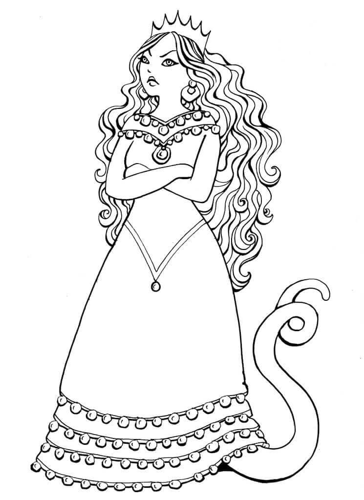 Purim Characters Coloring Pages Vashti