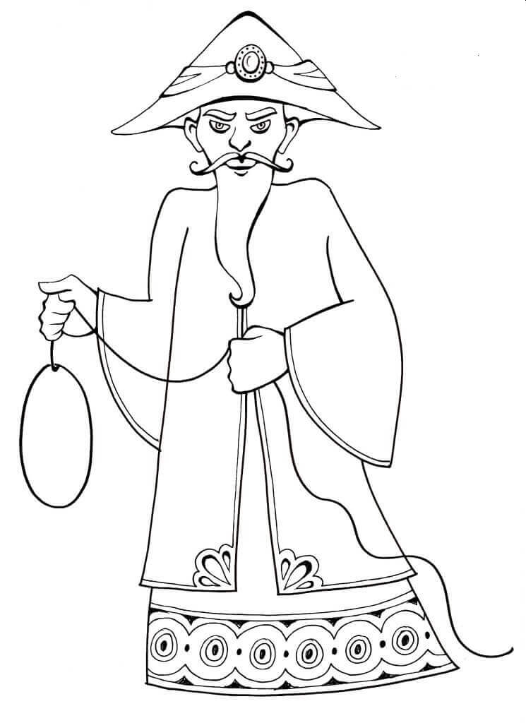 Purim Characters Coloring Sheets Haman