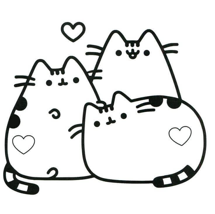 Pusheen Coloring Sheets