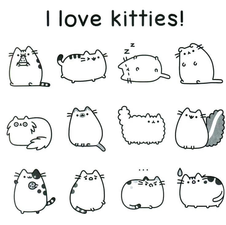 20 Free Pusheen Coloring Pages To Print