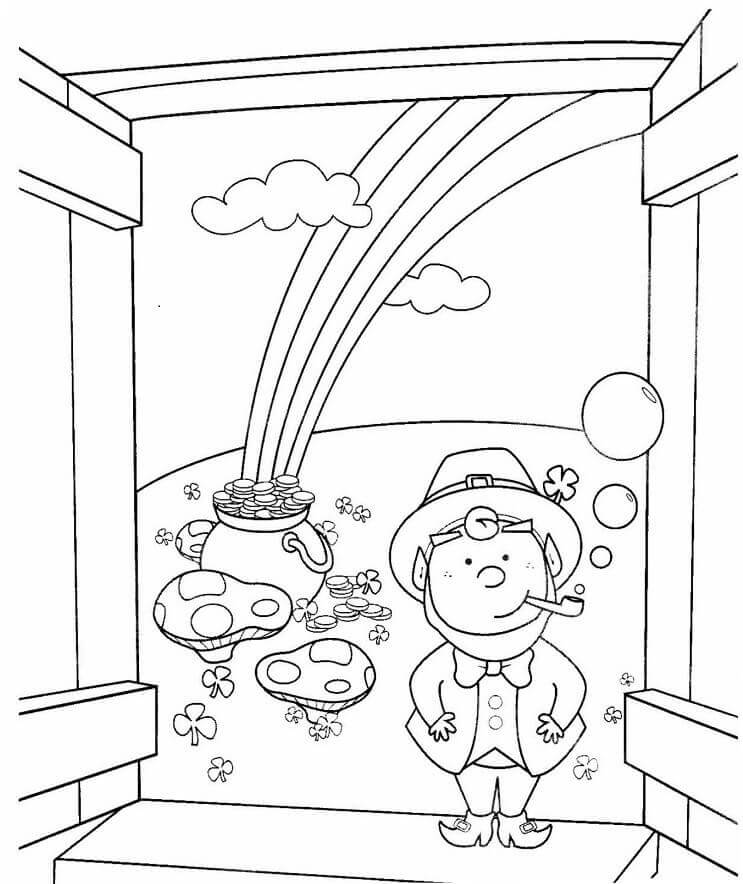 St Patricks Day Coloring Pictures Leprechaun Coloring Pages For Free Coloring Pages Of Leprechaun