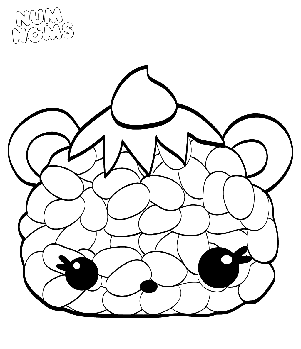 Sushi Oni Giri NumNoms Coloring Pages
