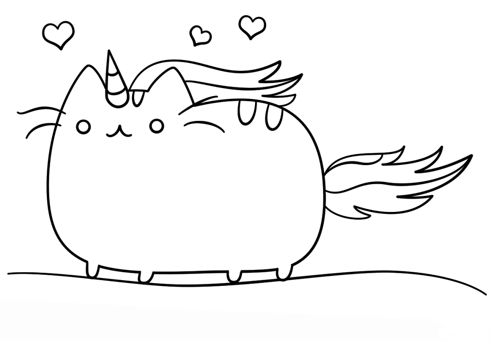 20 Free Pusheen Coloring Pages To Print