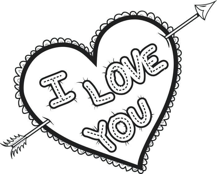 Valentines Day Heart Coloring Pages