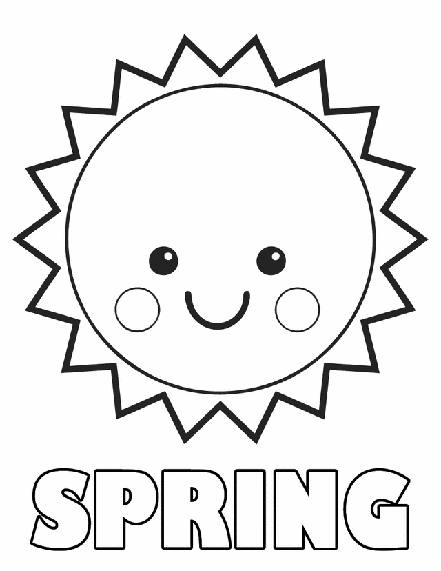 Welcome Spring Coloring Sheets