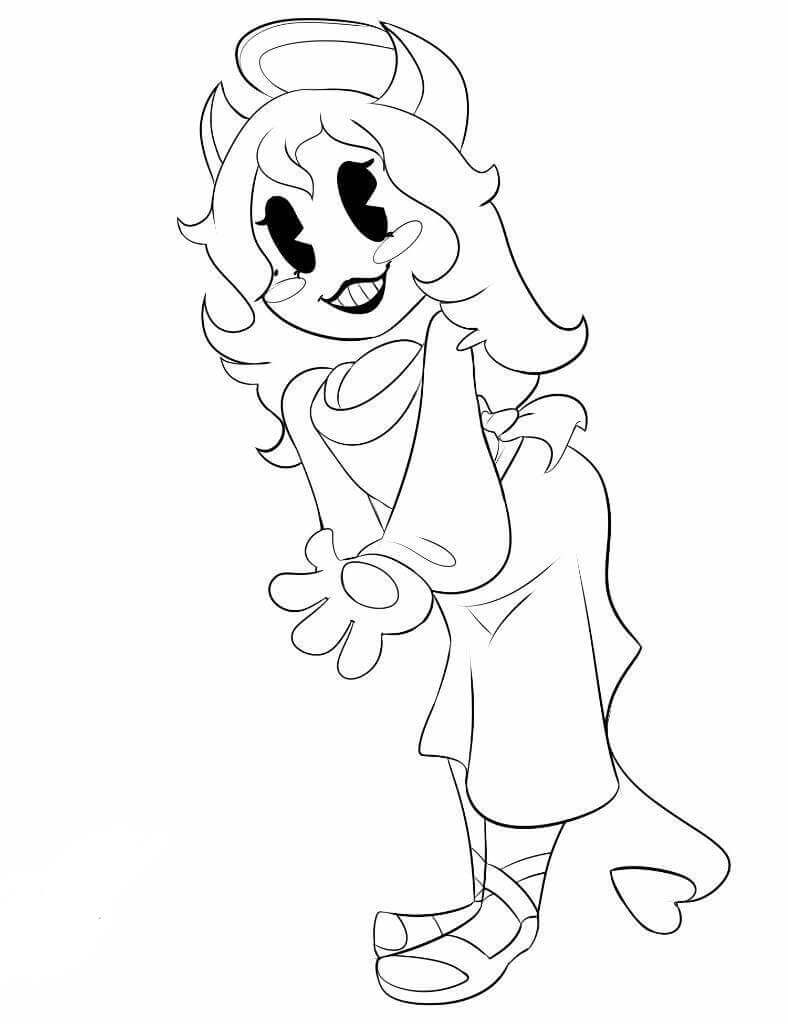 Free Printable Bendy And The Ink Machine Coloring Pages