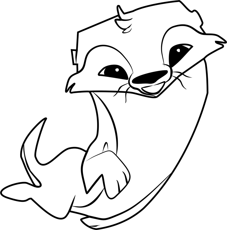 Animal Jam Coloring Pages Otter