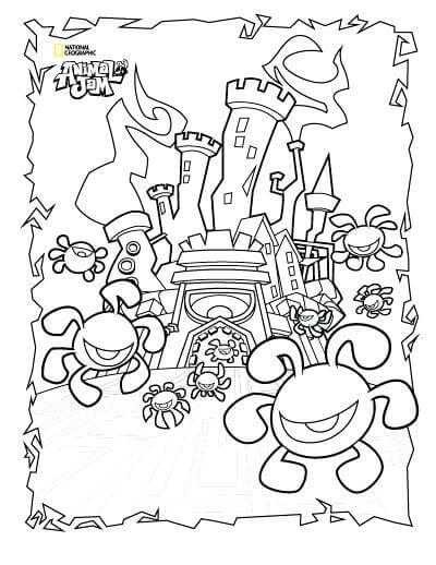 Animal Jam Ocean Coloring Pages
