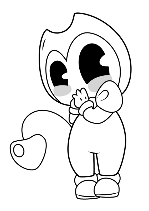 Free Printable Bendy And The Ink Machine Coloring Pages