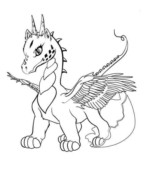 35 free printable dragon coloring pages