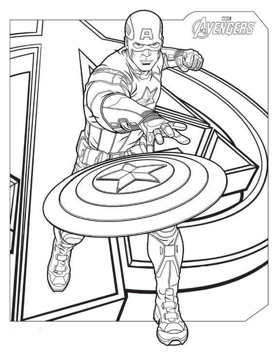 30 Printable Captain America Coloring Pages