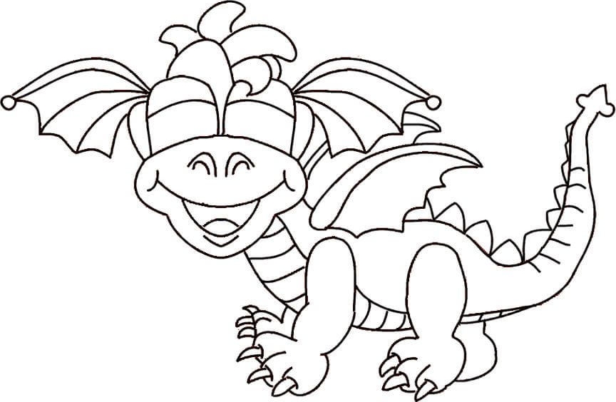 Printable Cartoons Doctor Dragon Coloring Pages 9