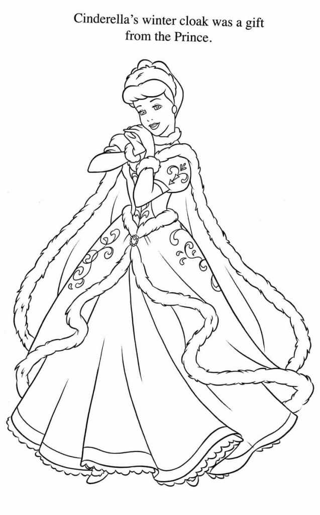 30 Free Printable Cinderella Coloring Pages