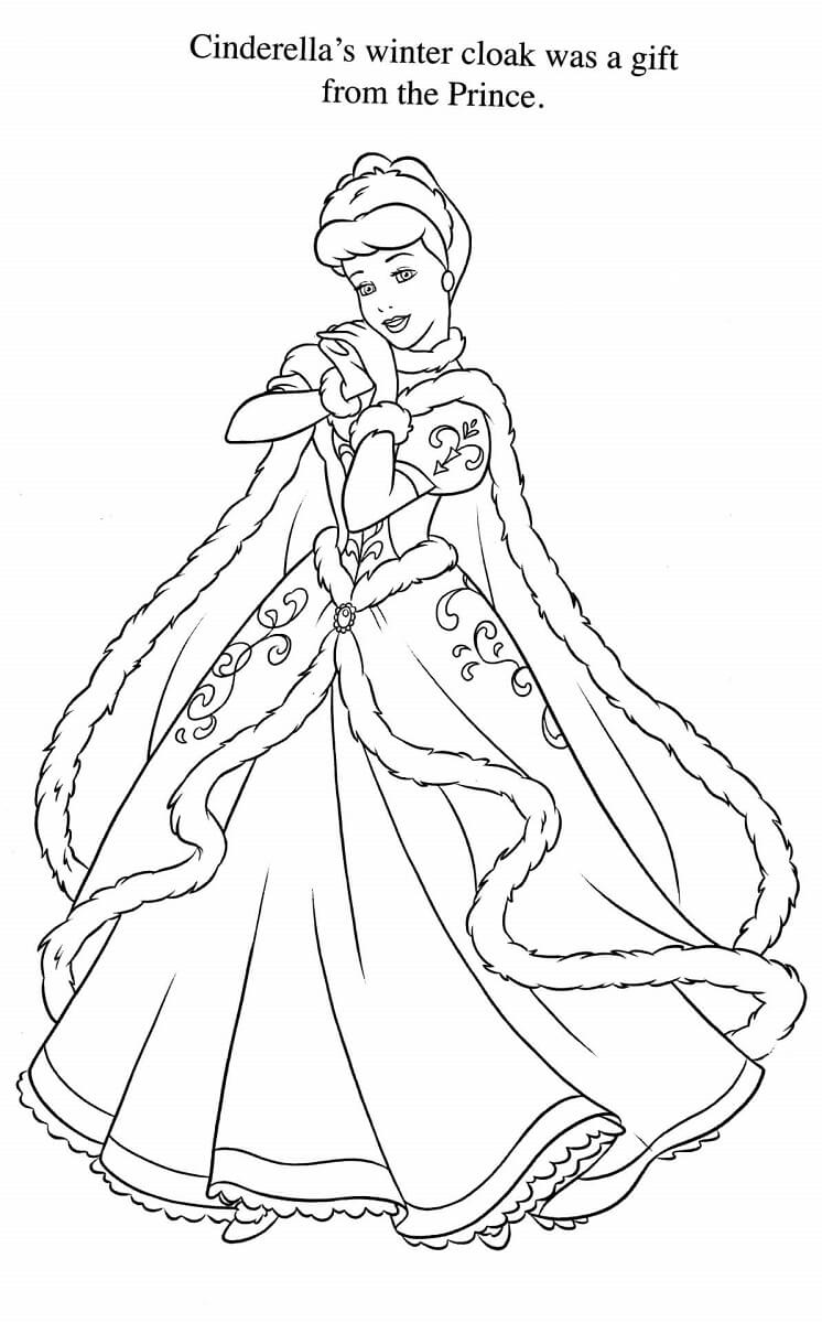 Download 30 Free Printable Cinderella Coloring Pages