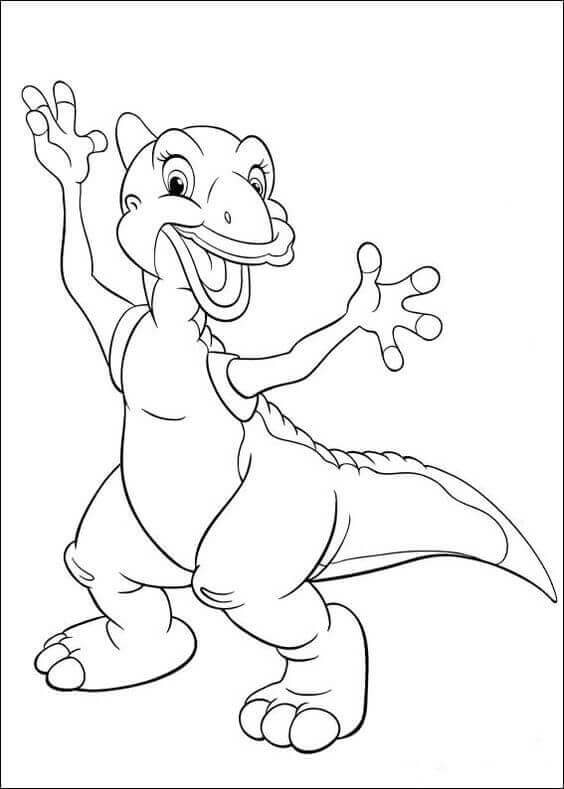 Cute Dinosaur Coloring Sheets