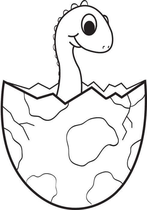 Dinosaur Baby Coloring Pages