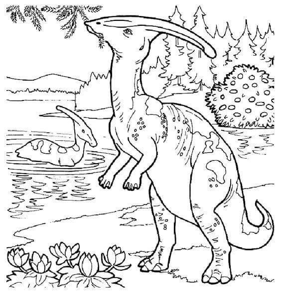 Dinosaur Page Coloring Dinosaur Page Coloring
