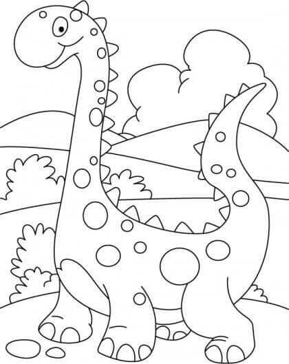 Dinosaur Coloring Pages For Preschoolers