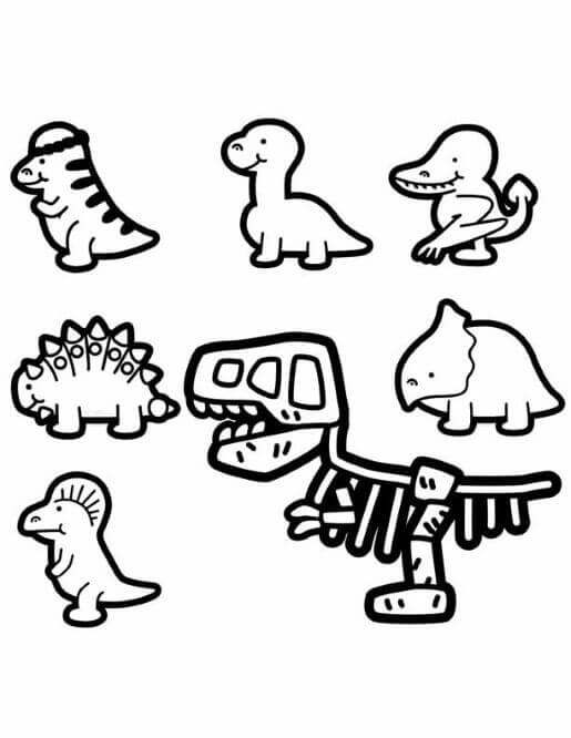 Dinosaurs Coloring Sheets