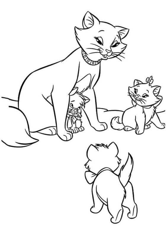 30 Free Printable Cat Coloring Pages