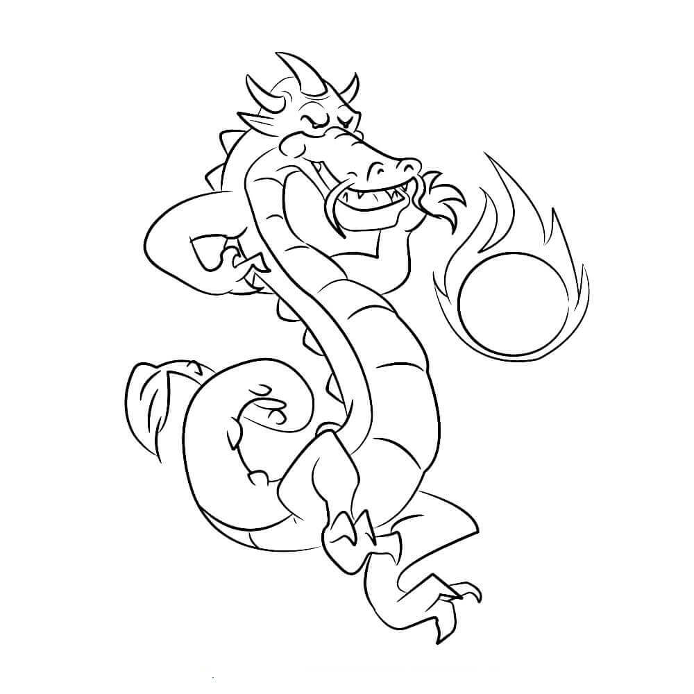 Dragon Coloring Pages For Preschoolers
