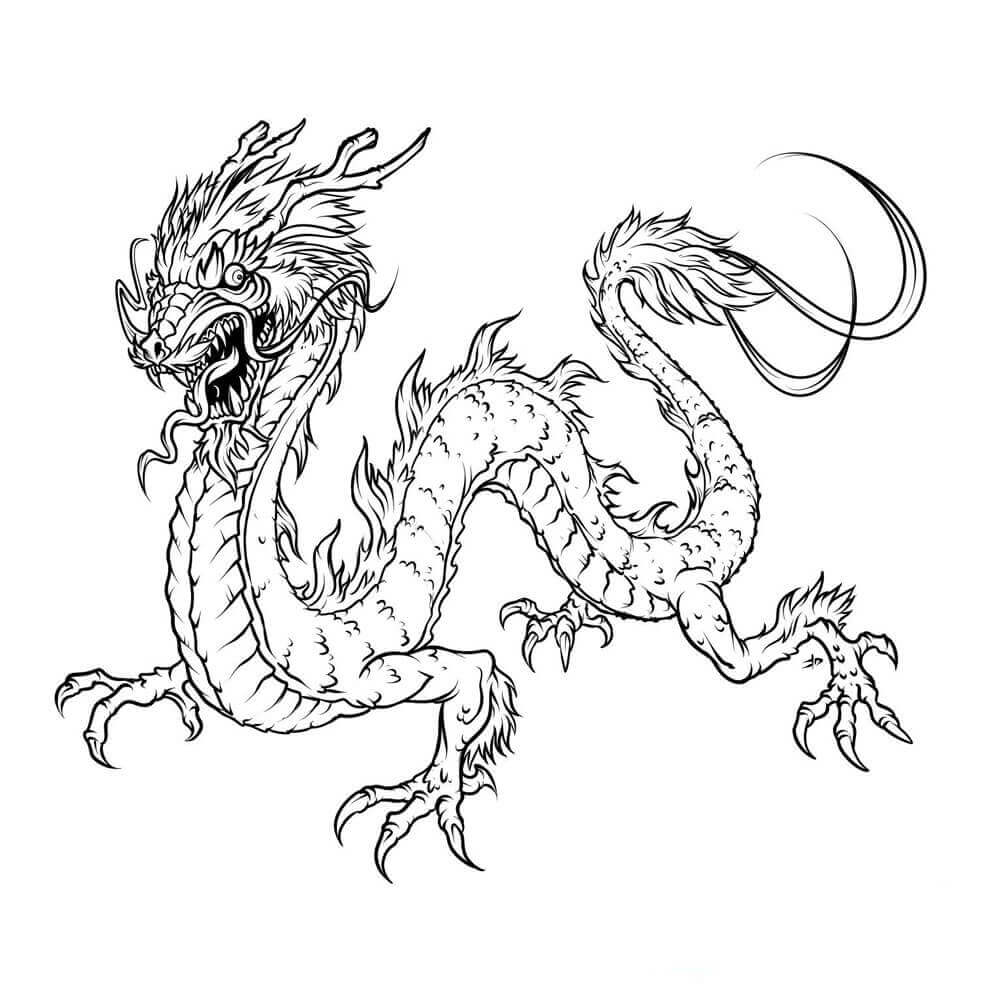 Dragon Coloring Sheets Free