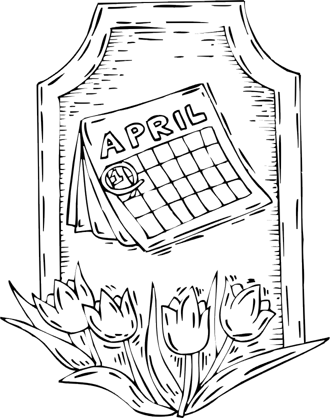 Free April Coloring Pages To Print