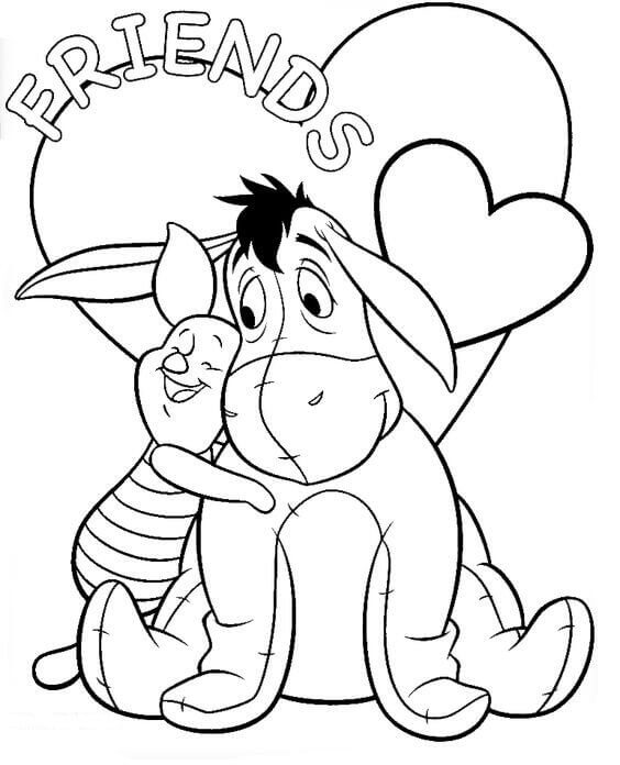 Printable Coloring Pages Winnie The Pooh And Piglet 2