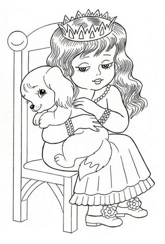 Free Cute Dog Coloring Pages