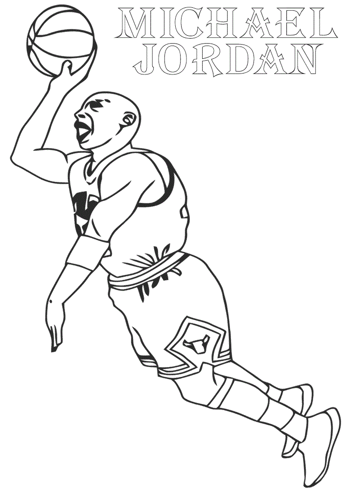 Free Printable NBA (National Basketball Association Coloring Pages)