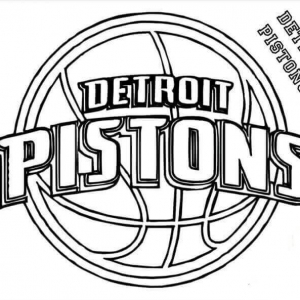 Free Printable NBA Coloring Pages Detroit Pistons