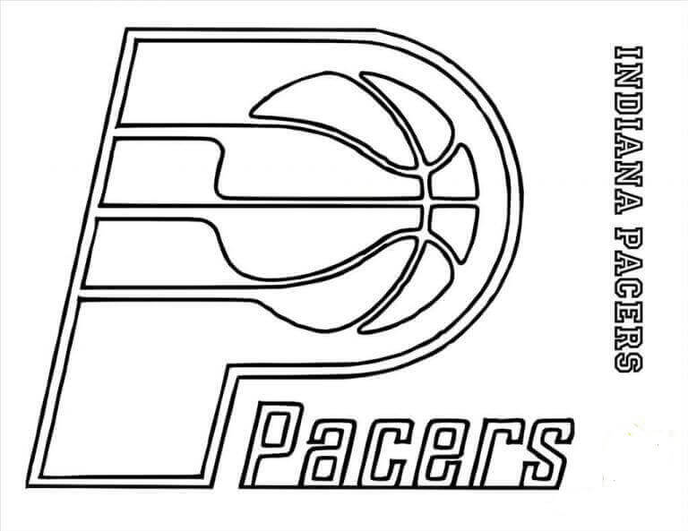 Free Printable NBA Coloring Sheets Indiana Pacers