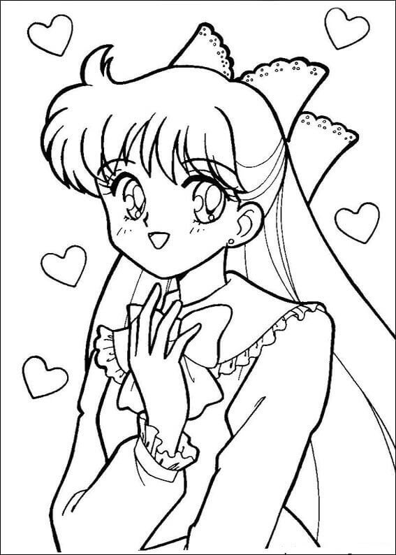 Free Printable Sailor Moon Coloring Pages Sailor Venus