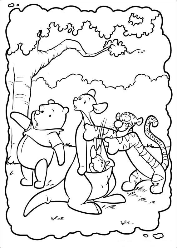 Free Printable Winnie The Pooh Coloring Page