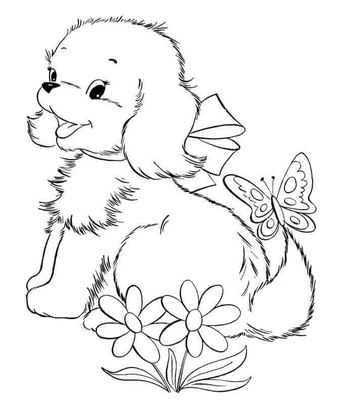 30 Free Printable Puppy Coloring Pages