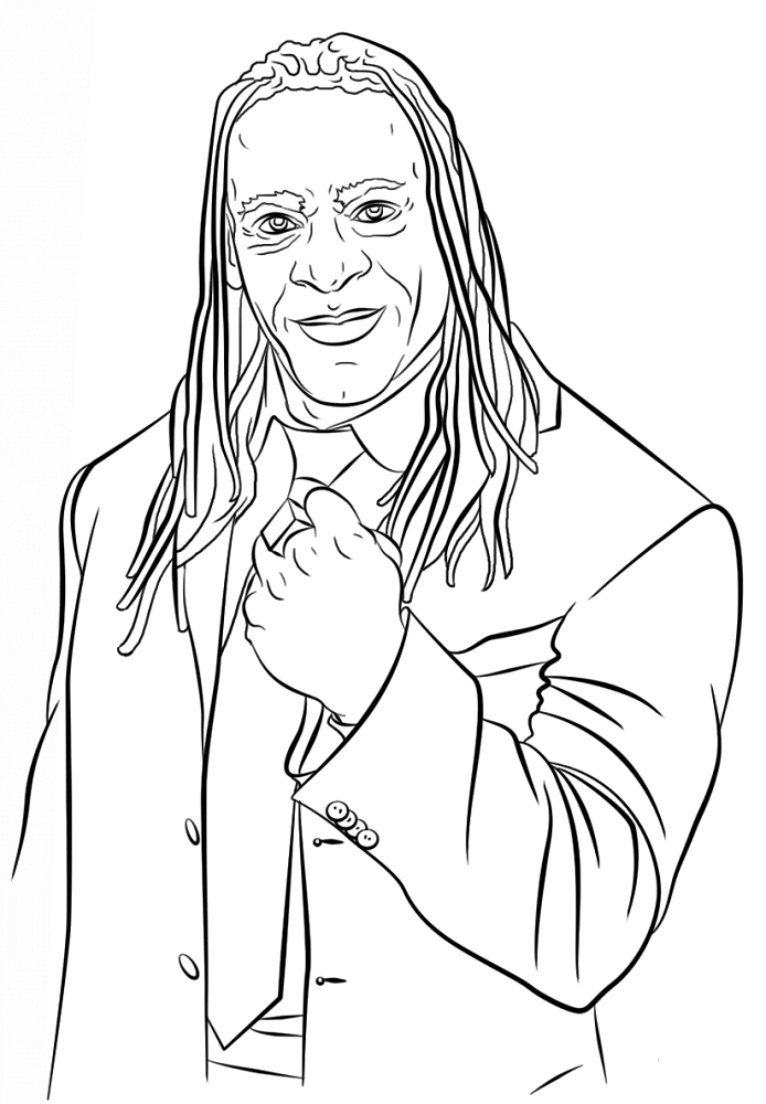 Free Printable World Wrestling Entertainment Or Wwe Coloring