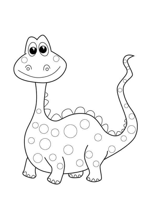 Funny Dinosaur Coloring Pages