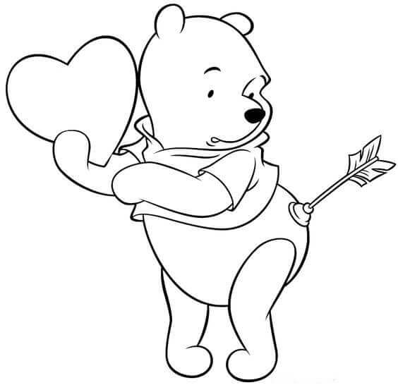 Funny Winnie The Pooh Coloring Pages