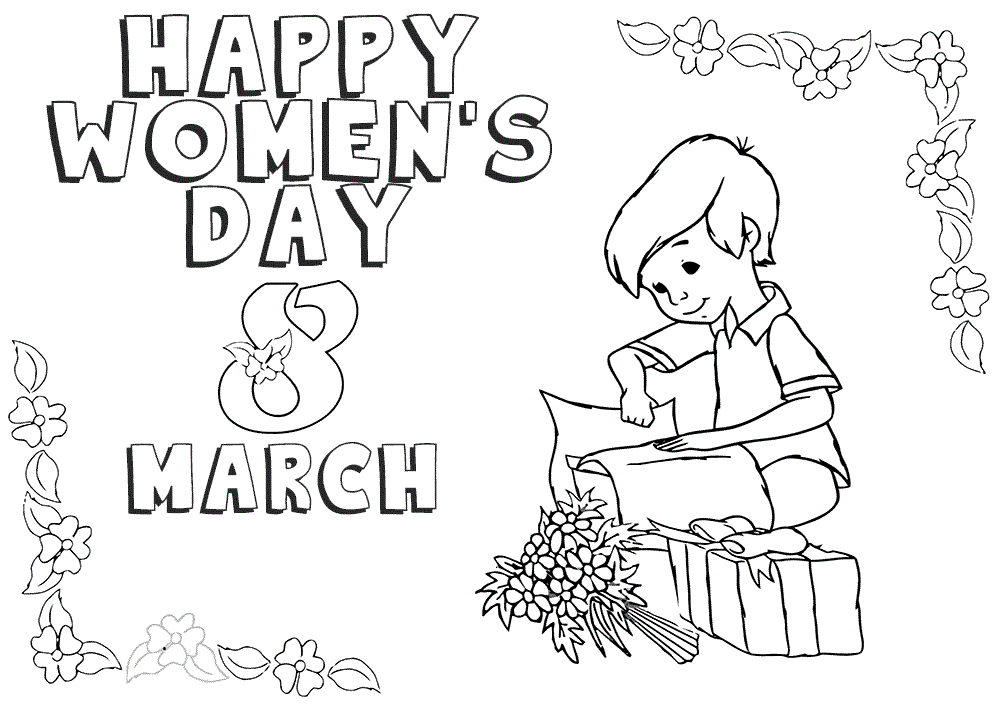 Happy International Womens Day Coloring Pages