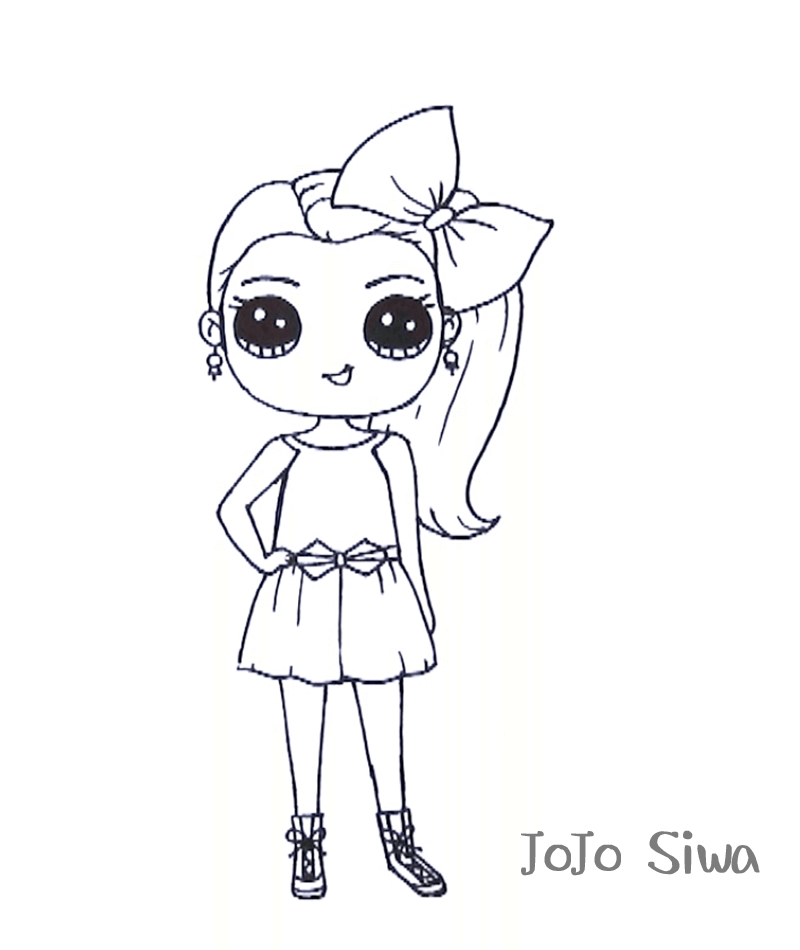 Download Free Printable JoJo Siwa Coloring Pages - ScribbleFun