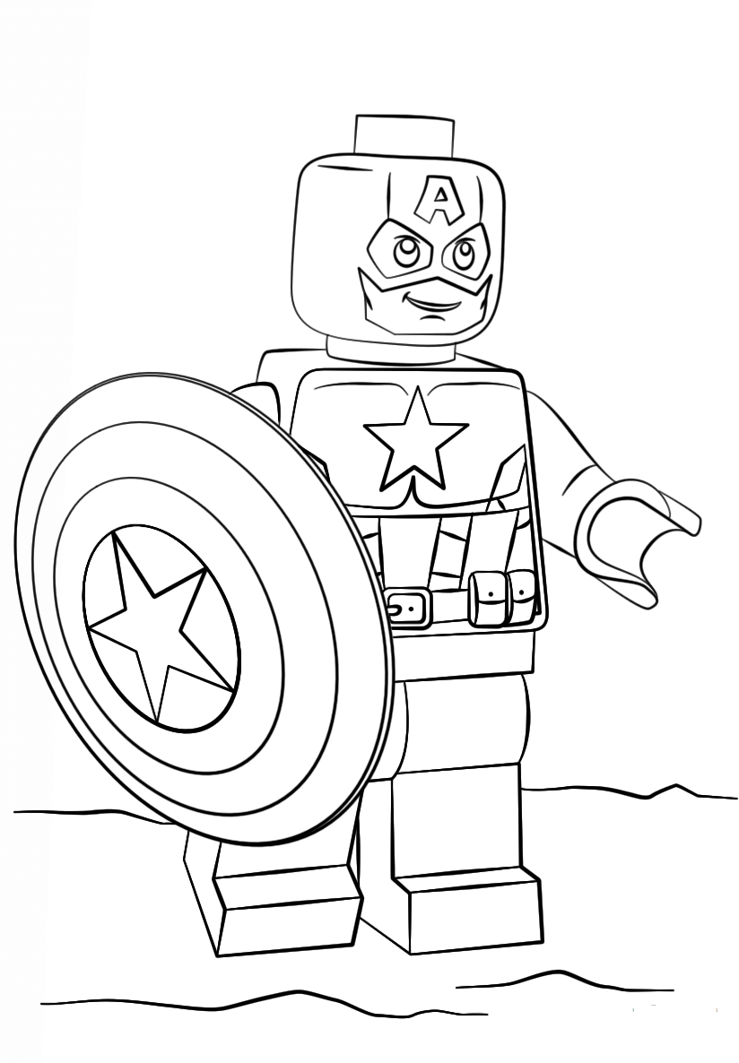 30 Printable Captain America Coloring Pages